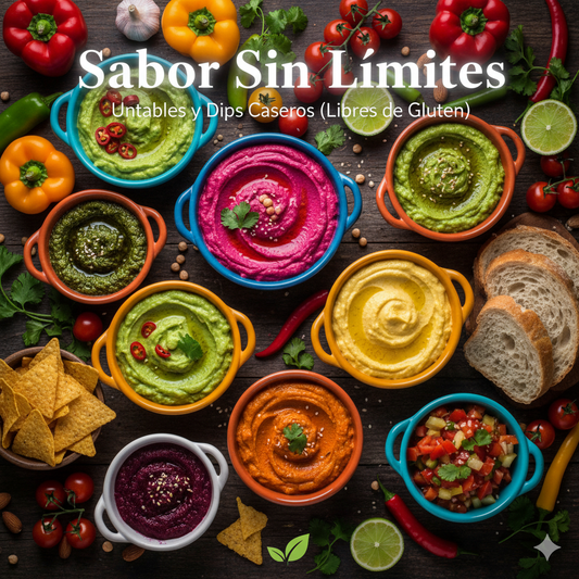 "Sabor Sin Límites:  25 Untables y Dips Caseros (Libres de Gluten)"